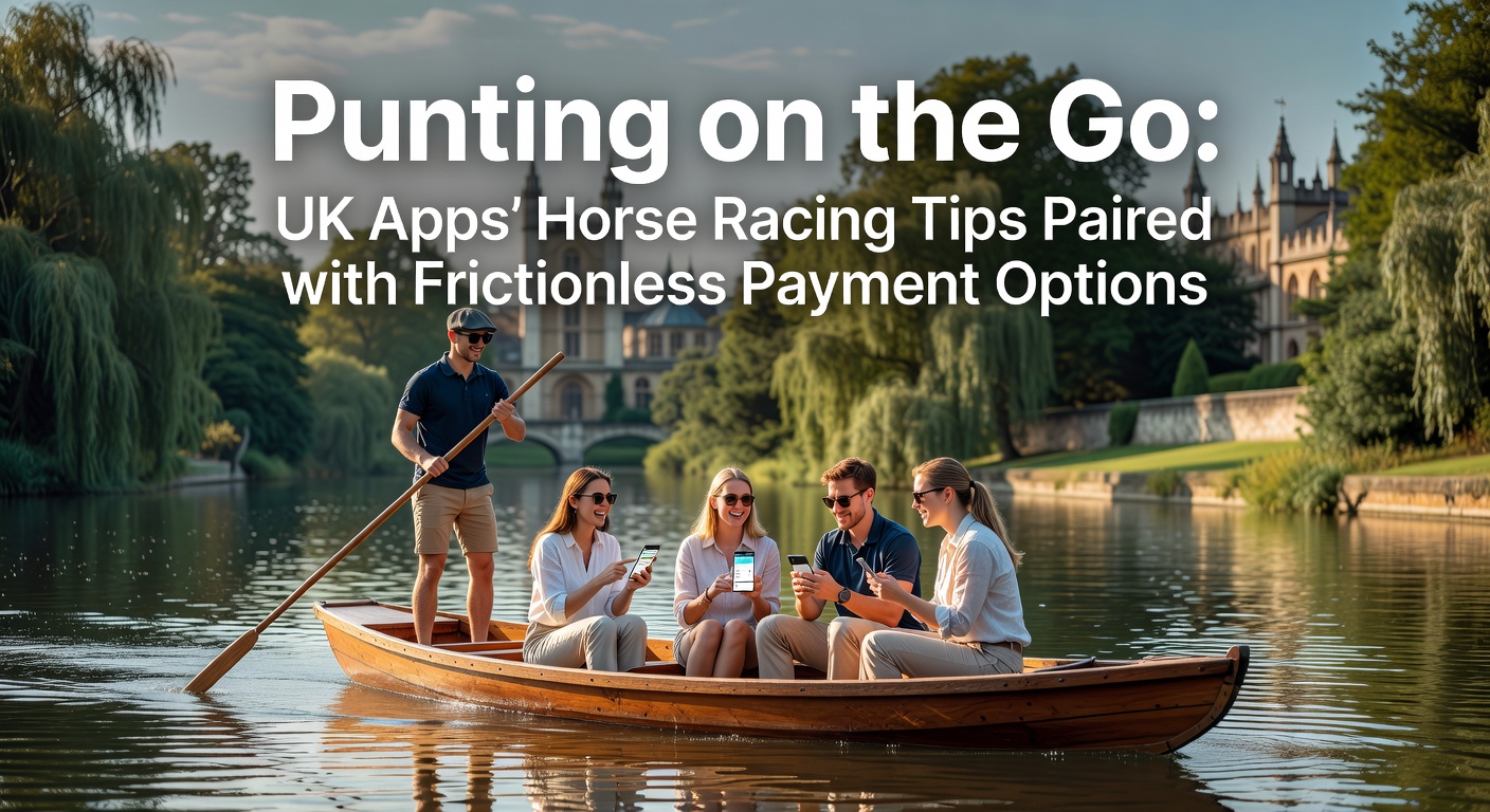 Smartphone screen displaying a UK betting app with live horse racing tips and quick deposit options during a race at Ascot