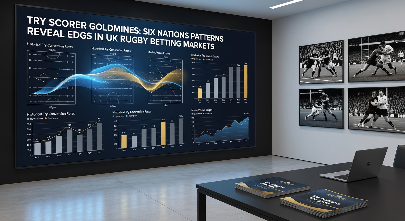 Close-up of a Six Nations try scorer celebrating with teammates, emphasizing the key players driving betting value